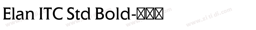 Elan ITC Std Bold字体转换
